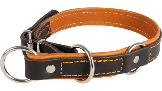 Gevoerde Lederen Stopperhalsband
